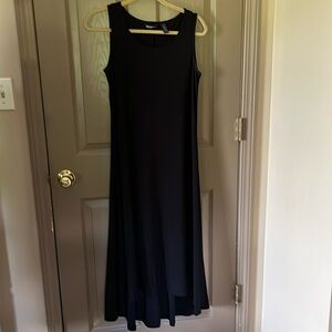 Simple black dress.